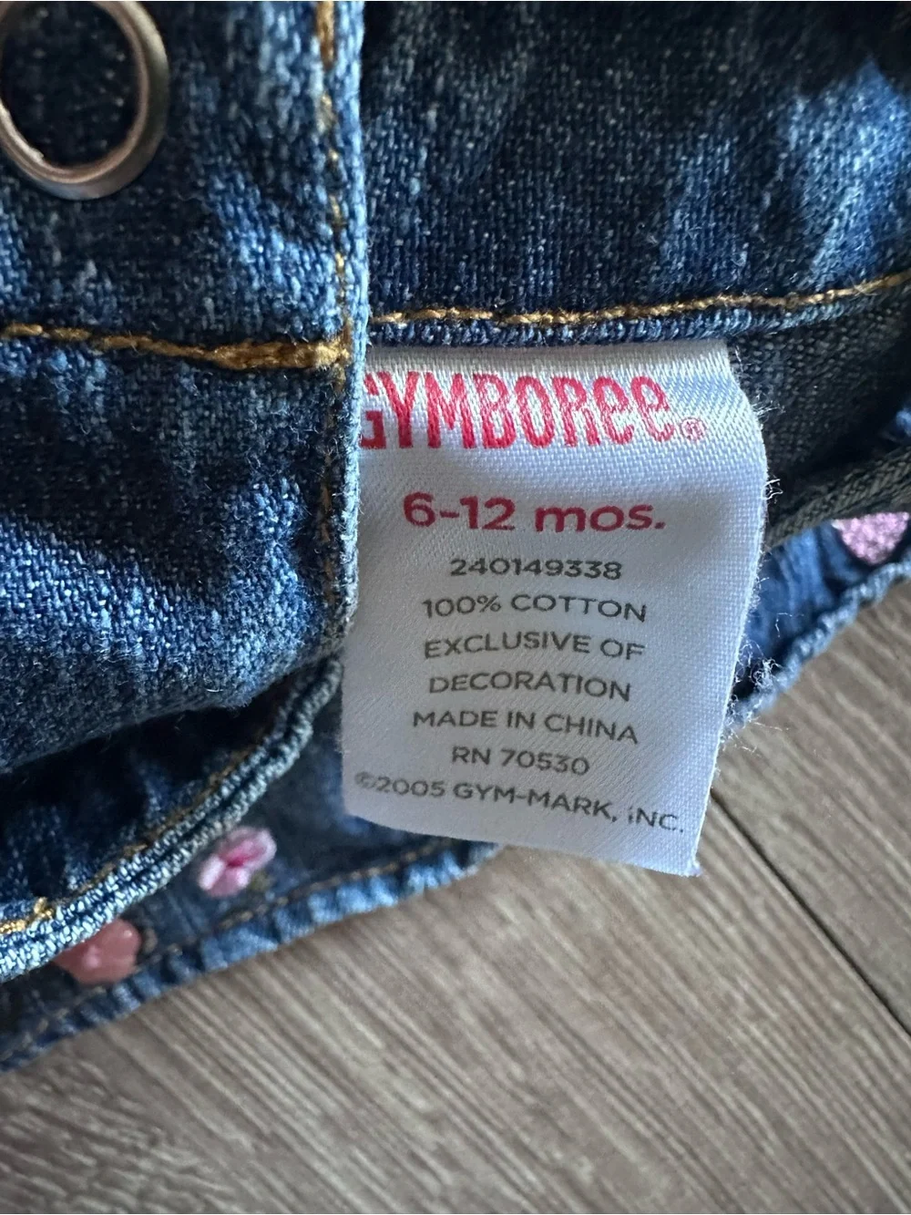 Gymboree Blue Denim Embroidered Toddler Dress